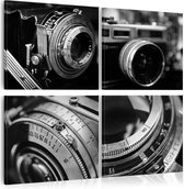 Schilderij - Vintage Cameras.