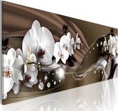 Schilderij - Chocolate Dance of Orchid.