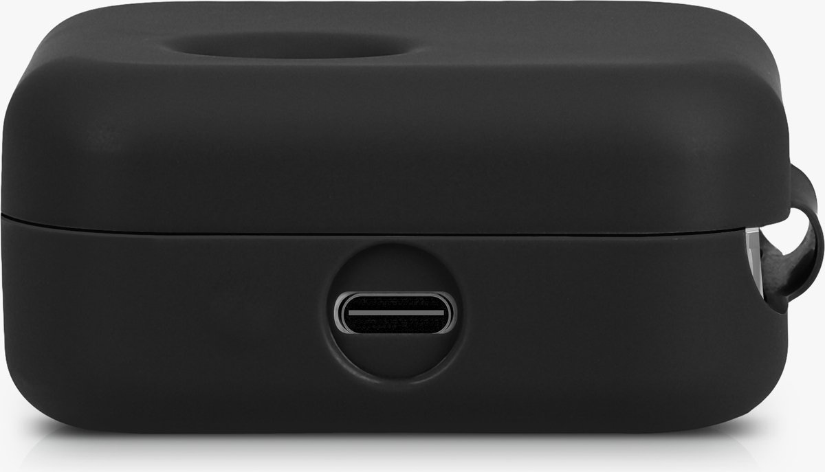 kwmobile case compatibel met Nothing Ear (1) - Cover voor oordopjes case - Zacht silicone - In zwart