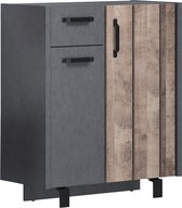 trendteam smart living garderobe schoenenkast schoenenkist Otis, 83 x 96 x 38 cm romp: Matera, voorkant: eikenhout met veel opbergruimte