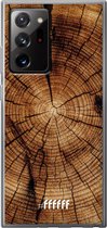 6F hoesje - geschikt voor Samsung Galaxy Note 20 Ultra -  Transparant TPU Case - Tree Rings #ffffff