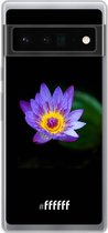 6F hoesje - geschikt voor Google Pixel 6 Pro -  Transparant TPU Case - Purple Flower in the Dark #ffffff