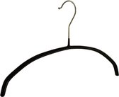 De Kledinghanger Gigant - 10 x Blouse / shirthanger (kind) metaal met zwarte anti-slip coating, 36 cm