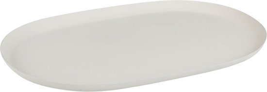 Lifewit Serveerschaal Plastic Schalen, Serveerplanken Charcuterieschalen voor Feestjes, Herbruikbare Witte Schaal voor Snacks, Koekjes, Set van 8, 34.3 × 24 cm