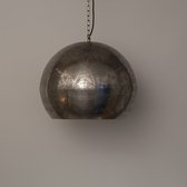 Oosterse hanglamp open onderkant - vintage zilver