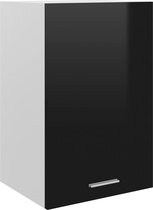 Decoways - Hangkast 39,5x31x60 cm spaanplaat hoogglans zwart