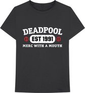 Marvel Deadpool Tshirt Homme -2XL- Merc With A Mouth Zwart