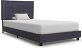 Decoways - Bedframe stof donkergrijs 90x200 cm