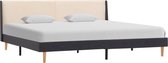 Decoways - Bedframe stof crème 180x200 cm