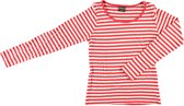 T-shirt de fête dames manches longues - Rayures - Rouge / Wit - Taille M - Carnaval - Vêtement de Déguisements dames - Vêtement de Déguisements - Apollo