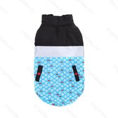 Three Layers Winter hondenjasje reflecterend L45Cm blauw