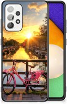 Telefoonhoesje Geschikt voor Samsung Galaxy A52 | A52s (5G/4G) Hoesje maken met Zwarte rand Amsterdamse Grachten