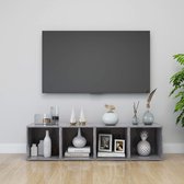 Decoways - Tv-meubelen 4 stuks 37x35x37 cm spaanplaat betongrijs