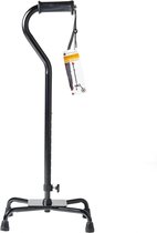 VITILITY - Vitility Wandelstok Quadro - groot - Comfort Hulpmiddel - Algemeen Dagelijkse Levensverrichtingen (ADL)
