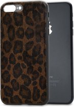 Apple iPhone 7 Plus Hoesje - Mobilize - Gelly Serie - TPU Backcover - Dark Brown Leopard - Hoesje Geschikt Voor Apple iPhone 7 Plus