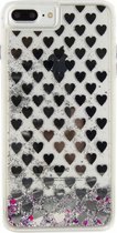 Xccess Liquid Glitter Case Apple iPhone 7 Plus/8 Plus Silver Hearts