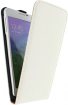 Samsung Galaxy Alpha Hoesje - Mobilize - Ultra Slim Serie - Kunstlederen Flipcase - Wit - Hoesje Geschikt Voor Samsung Galaxy Alpha