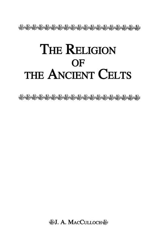 Religion Of The Ancient Celts - cover