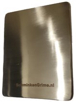 SchminkenGrime Mixing Palette Stainless Steel (10x12,5cm)