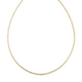 Ketting Sparkling Chain Goud | 18 karaat gouden plating | Staal - 38 cm + 5 cm extra | Buddha Ibiza
