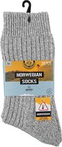 Apollo | Noorse wollen werksokken met badstof zool | Grijs | Maat 46/48 | Werksokken heren | Warme wollen sokken | Werksokken heren 46 48 | Naadloze sokken