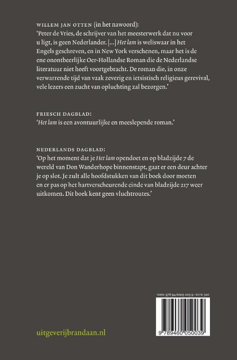 Het lam - back cover