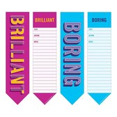 Knock Knock Boring/Brilliant 2-in-1 Bookmark Pads