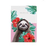 Sloth Luxury Notebook - Bullet journal - Dagboek - A5 – Gelineerd – Luiaard