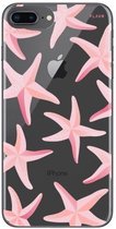 Apple iPhone 7 Plus Hoesje - FLAVR - iPlate Serie - TPU Backcover - Roze - Hoesje Geschikt Voor Apple iPhone 7 Plus