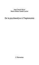 De la psychanalyse à l'haptonomie