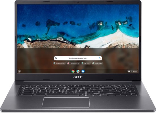 Acer Chromebook 317 CB317-1HT-P0CV N6000 43,9 cm (17.3) Touchscreen Full HD Intel® Pentium® Silver 8 GB LPDDR4x-SDRAM 128 GB eMMC Wi-Fi 6 (802.11ax) Chrome OS Grijs