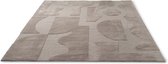 Brink en Campman - Brink en Campman Mural Cement 121104 Vloerkleed - 170x240  - Rechthoek - Laagpolig Tapijt - Modern - Beige, Taupe