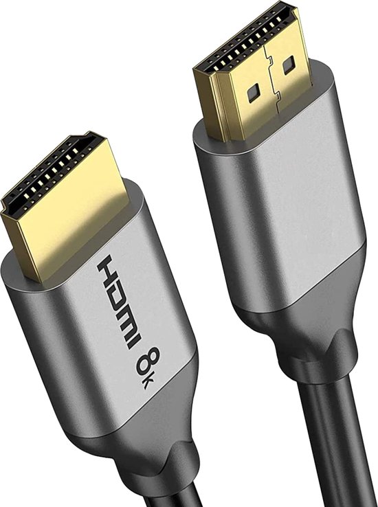 HDMI Kabel 8K - 3 Meter - HDMI Kabel 2.1 - Ultra HD 8K + 4K 120hz - HDMI naar HDMI Kabel - 8K HDMI Kabel - Ondersteunt alle oudere HDMI versies zoals 4K - Geschikt voor PS5, XBOX - Accessoires - 3D, Dynamic HDR, ARC, eARC, VRR, QMS, QFT, ALLM