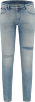 Purewhite - Dylan 813 Distressed Heren Skinny Fit   Jeans  - Blauw - Maat 34