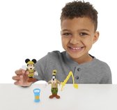 Mickey, 2 gearticuleerde beeldjes 7,5 cm met accessoires, themacamping, speelgoed voor kinderen van 3 jaar, MCC043