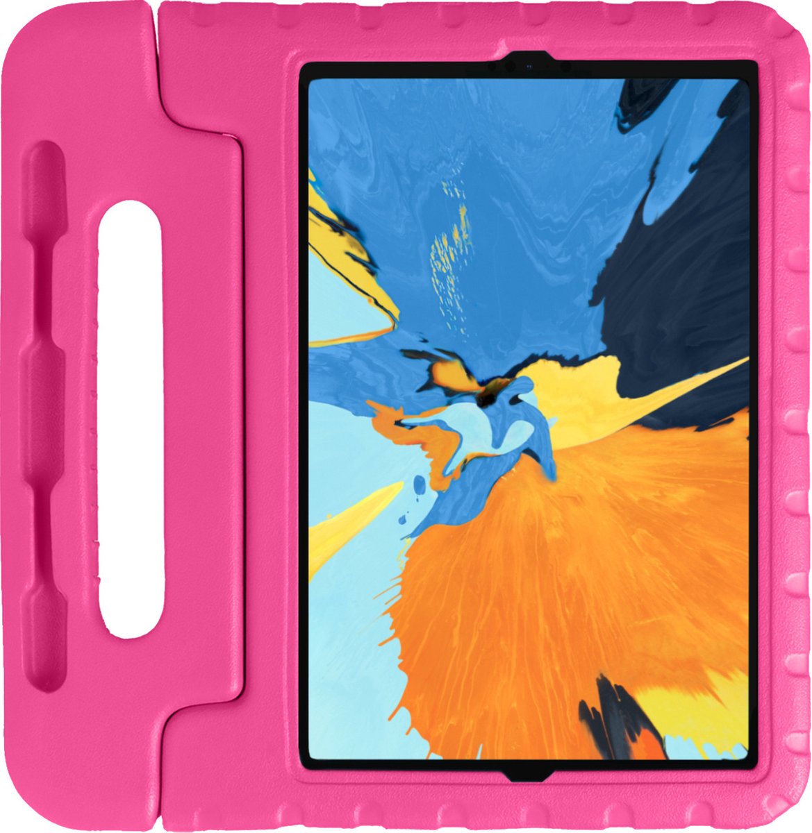 Hoes - Geschikt voor Apple iPad Pro (2018) - 11 inch - Kinderhoes Shockproof Bumper - Kidsproof Case - Tablet Hoesje - Kinder Hoesje Cover - Roze