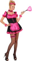 Widmann - Serveersters & Kamermeisjes Kostuum - Zoeter Dan Zoet Kamermeisje Zwart / Roze - Vrouw - roze,zwart - Medium - Carnavalskleding - Verkleedkleding