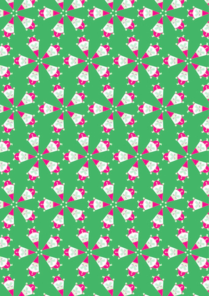 Decopatch papier Kerstmannetjes