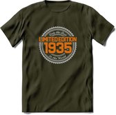 1935 Limited Edition Ring T-Shirt | Zilver - Goud | Grappig Verjaardag en Feest Cadeau Shirt | Dames - Heren - Unisex | Tshirt Kleding Kado | - Leger Groen - XL