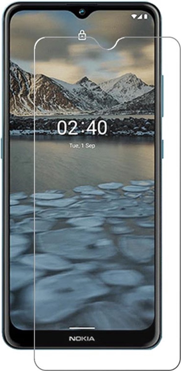 LuxeBass Screenprotector geschikt voor Nokia 2.4 - glas scherm - bescherming