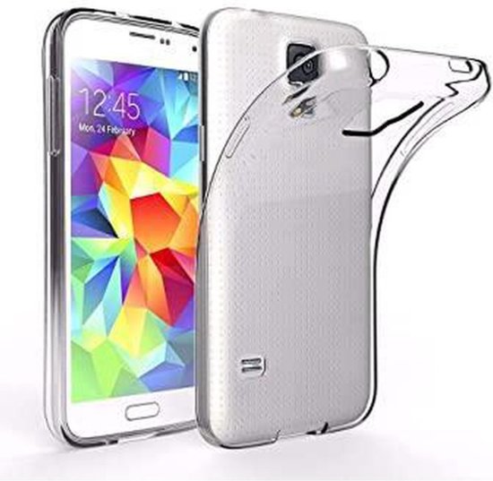 LuxeBass Hoesje geschikt voor Samsung Galaxy S5 Transparant - Siliconen Case -... | bol.com