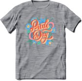 Pride Day | Pride T-Shirt | Grappig LHBTIQ+ / LGBTQ / Gay / Homo / Lesbi Cadeau Shirt | Dames - Heren - Unisex | Tshirt Kleding Kado | - Donker Grijs - Gemaleerd - XXL