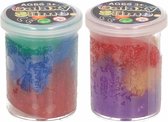 1x Potjes speelgoed/hobby galaxy slijm gekleurd 6 x 4,8 cm 150 ml inhoud - Veilig kinderslijm - Speelgoed slijm - Speelslijm voor jongens/meisjes/kinderen