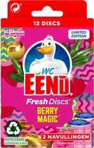 5x WC Eend Fresh Discs Navul Duo Berry Magic 12 stuks