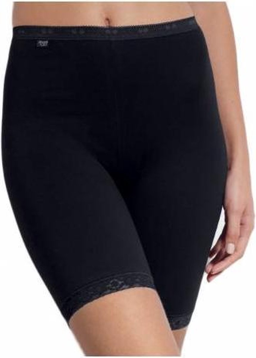 Sloggi Dames Basic Long Slip - Zwart - maat 50