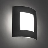 QAZQA emmerald - Moderne Wandlamp voor buiten - 1 lichts - D 90 mm - Donkergrijs - Buitenverlichting