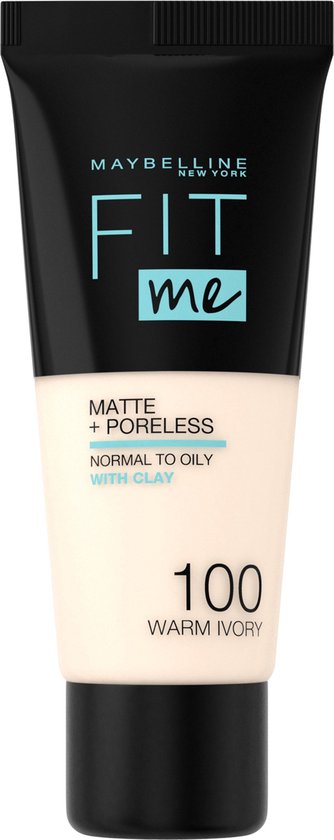 Maybelline Fit Me Matte & Poreless Foundation – 100 Warm Ivory