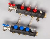 Top-Flow kunststof verdeler PRO 3 groepen inclusief adapters 16 mm