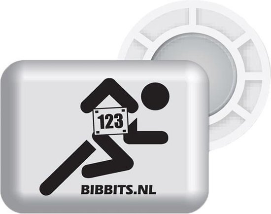 BibBits hardloopmagneten wit