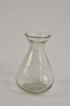 Glazen Vazen En Flessen - Fles Glas Bali Helder D7 H10cm